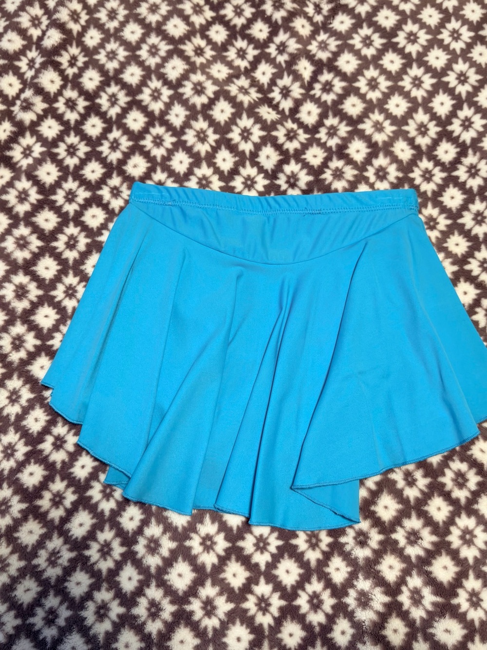 Women’s Bright Blue Layered Skater Skirt - Picture 2 of 2